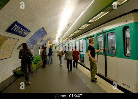 Frankreich, Paris, u-Bahn, Metro parisien Stockfoto