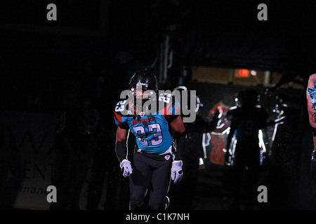 12. März 2011: Arena Football League Aktion zwischen Jacksonville Haie und Arizona Rattlers in Phoenix, AZ. Stockfoto