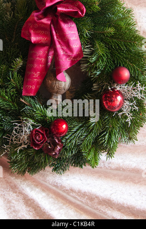 Weihnachtskranz Stockfoto