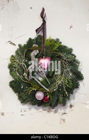 Weihnachtskranz Stockfoto