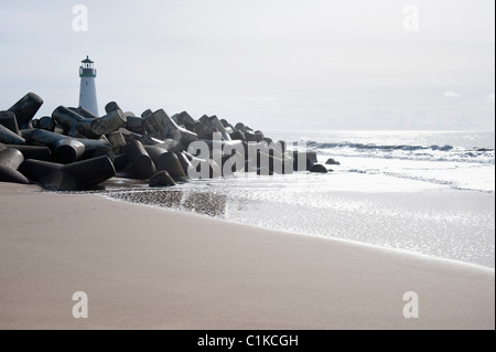 Walton Leuchtturm, Santa Cruz, Kalifornien, USA Stockfoto