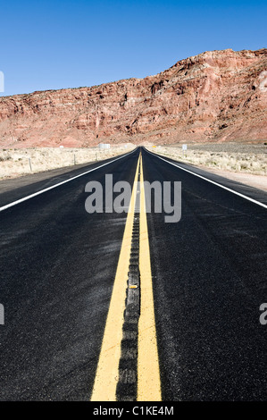 Highway 89, Navajo Indian Reservation, Navajo County, Arizona, USA Stockfoto