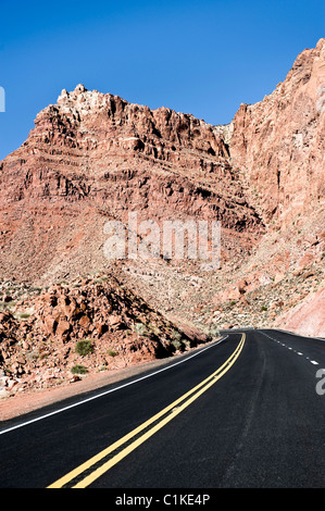 Highway 89, Navajo Indian Reservation, Navajo County, Arizona, USA Stockfoto