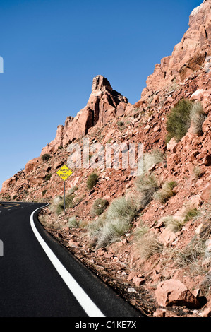 Highway 89, Navajo Indian Reservation, Navajo County, Arizona, USA Stockfoto