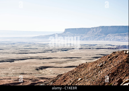 Blick auf Wüste vom Highway 89, Navajo Indian Reservation, Navajo County, Arizona, USA Stockfoto