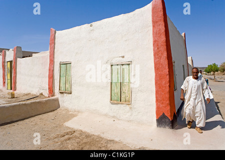 Sudan, nubischen Dorf Sesebi (Fähre am Nil) hohe Nubien Stockfoto