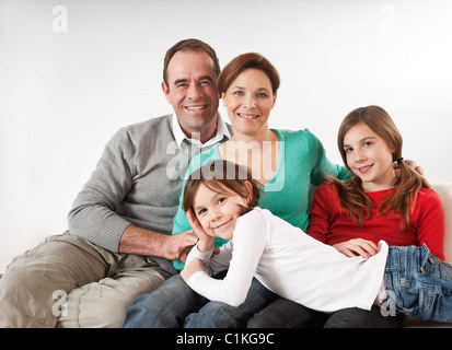 Porträt der Familie Stockfoto