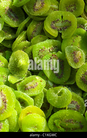 Getrocknete Kiwi, Chuandixia Dorf, Mentougou District, Beijing, China Stockfoto