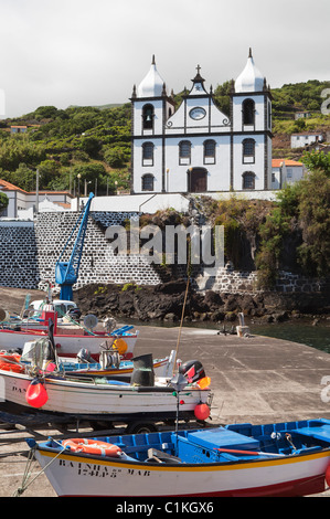 Fischerei Dorf Calheta de Nesquim auf der Insel Pico, Azoren Stockfoto