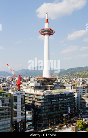Kyoto-Tower, Kyoto, Kyoto Prefecture, Kansai-Region, Honshu, Japan Stockfoto