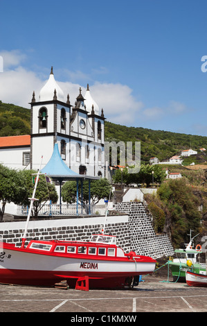 Fischerei Dorf Calheta de Nesquim auf der Insel Pico, Azoren Stockfoto