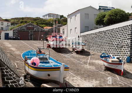 Fischerei Dorf Calheta de Nesquim auf der Insel Pico, Azoren Stockfoto