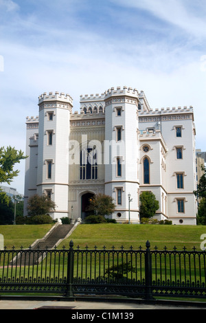 Die Old Louisiana State Capitol Gebäude in Baton Rouge, Louisiana, USA. Stockfoto