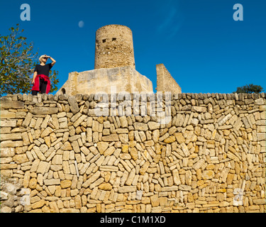 ES - MALLORCA: Castell de Capdepera Stockfoto