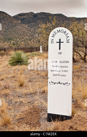 Friedhof in Fort Bowie, Arizona, USA Stockfoto