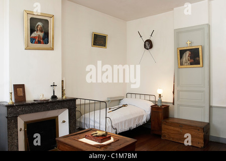 Frankreich Charente Maritime Rochefort den französischen Schriftsteller Lotis Haus Loti Schlafzimmer (Fragen Sie Genehmigung vor Veröffentlichung) Stockfoto