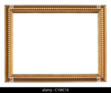 Gold von Bilderrahmen mit einem dekorativen Muster Stockfoto