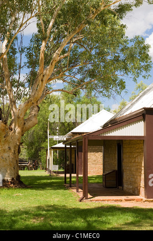 Die alte Telegraph Station in Alice Springs Stockfoto