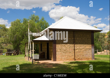 Die alte Telegraph Station in Alice Springs Stockfoto