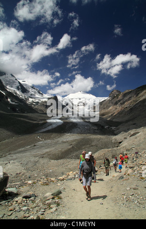 Die Pasterze-Gletscher (ist der längste Gletscher in Österreich) in den hohen Tauern National Parc Kärnten, Österreich Stockfoto