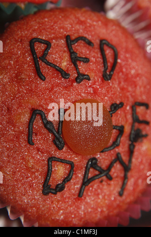 hausgemachte rote Nase Tag Kuchen Stockfoto
