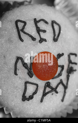 hausgemachte rote Nase Tag Kuchen Stockfoto