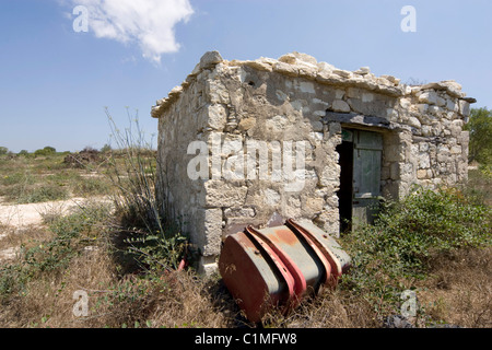 Altes landwirtschaftliches Gebäude in Zypern Stockfoto