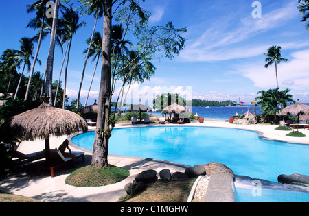 Philippinen (Filipino), Insel Mindanao, Davao, die Pearl Farm Beach Resort auf Samal Island Stockfoto