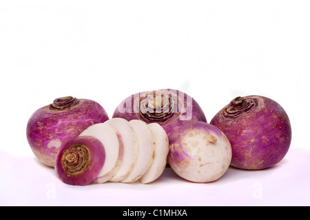 Organic lila Rübe isoliert auf weißem Stockfoto, Bild: 94442223 - Alamy