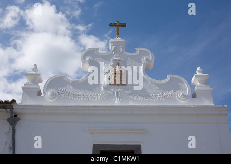 Manuelinischen Design in historischen Monsaraz, Portugal, Alentejo Region Stockfoto