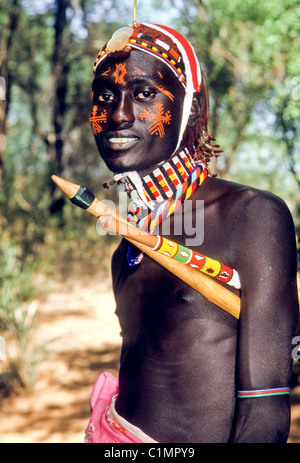 Samburu Moran (Krieger), Kenia Stockfoto