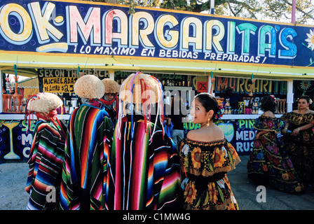 Mexiko, Chiapas Zustand, Los Parachicos Karneval während des Festivals von San Sebastian in Chiapa de Corzo Stadt Stockfoto