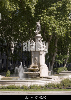 Apollobrunnen, vier-Jahreszeiten-Brunnen, 1780-1803 von Alfonso Bergaz, Giraldo Bergaz Und Manuel Alvarez Errichtet Stockfoto