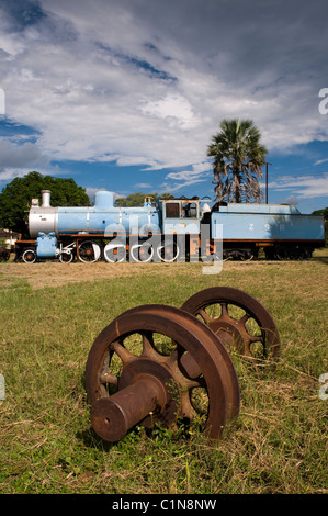 8. Klasse locomotive1126 Sambesi Sägewerke Dampfeisenbahn Livingstone Eisenbahn Museum Sambia Stockfoto