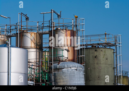 SRM Ltd Kalkofen arbeitet ein Lösungsmittel Abfall und Recycling Anlage Roggen East Sussex England Stockfoto