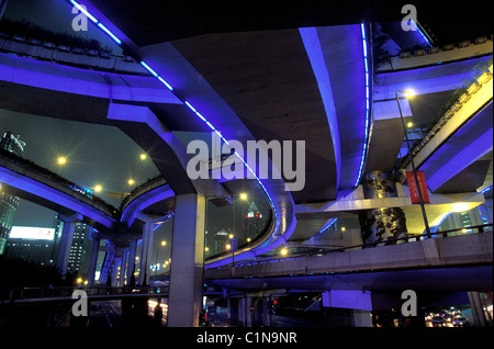 China, Shanghai, Autobahn Stockfoto