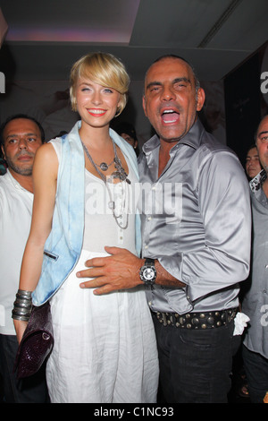 Lena Gercke, Christian Audigier Ed Hardy Night im Felix club Mercedes-Benz Fashion Week Berlin Frühjahr/Sommer 2010 Berlin, Stockfoto