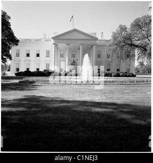 Amerika der 1950er Jahre. Foto von J Allan Cash des weißen Hauses, der Präsident der USA offizielle Residenz, Washington DC. Stockfoto