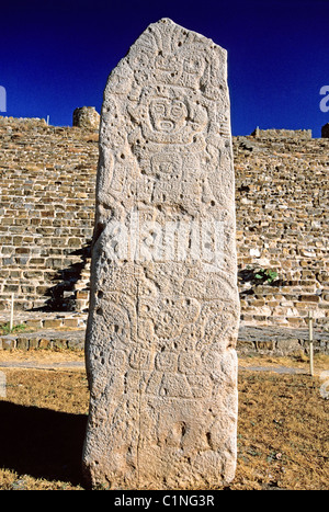 Bundesstaat Mexiko Oaxaca präkolumbianischen Ortsbild des Monte Alban architektonische Gruppe der Olmeken, Zapoteken & Mixteken als Welt aufgeführt Stockfoto