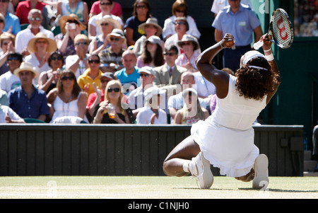 Serena Williams 2009 Wimbledon Tennis Championships - Frauen Einzel Finale London, England - 04.07.09 Stockfoto