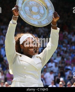 Serena Williams 2009 Wimbledon Tennis Championships - Frauen Einzel Finale London, England - 04.07.09 Stockfoto