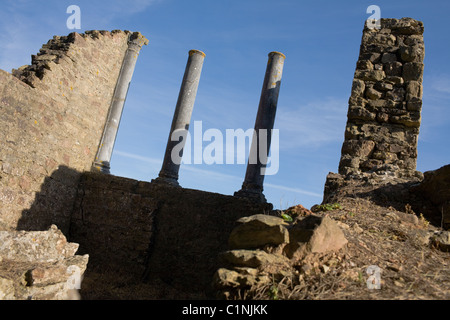 Römischen Ruinen von Mirôbiga, Santiago Cacém, in Alentejo Region von Portugal Stockfoto