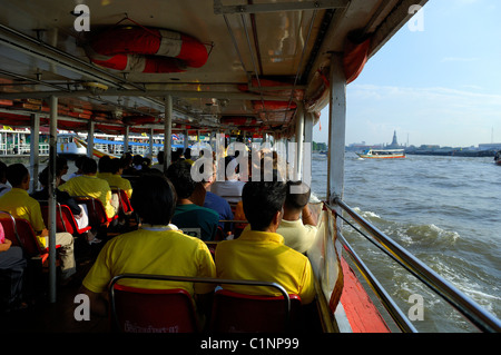 Thailand, Bangkok, Fluss Chao Phraya Express Stockfoto