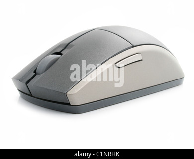 Computer-Maus isoliert auf weißem Hintergrund Stockfoto