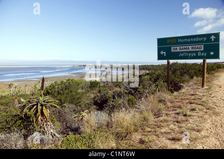 KABELJOUS Lagune JEFFREYS BAY EASTERN CAPE Südafrika 1. Februar 2011 Stockfoto