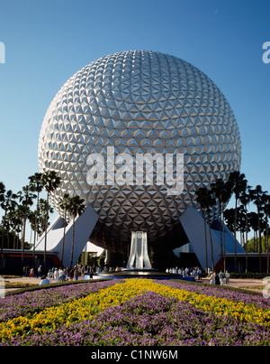 Raumschiff Erde. Epcot Themenpark in Orlando, Florida, USA. Stockfoto