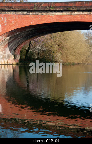 Isambard Kingdom Brunel Eisenbahnbrücke bei Maidenhead. England. Stockfoto