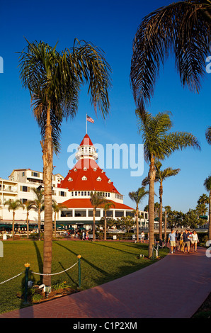 USA, California, San Diego, Coronado Island, Del Coronado Hotel Stockfoto