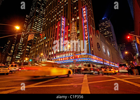Vereinigte Staaten, New York City, Manhattan, Rockefeller Center, die Radio City Music Hall Stockfoto