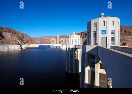 Vereinigten Staaten Nevada Las Vegas den Hoover-Staudamm gebaut zwischen 1931 & 1935 die Stadt mit Wasser versorgt ist ein tourist Stockfoto